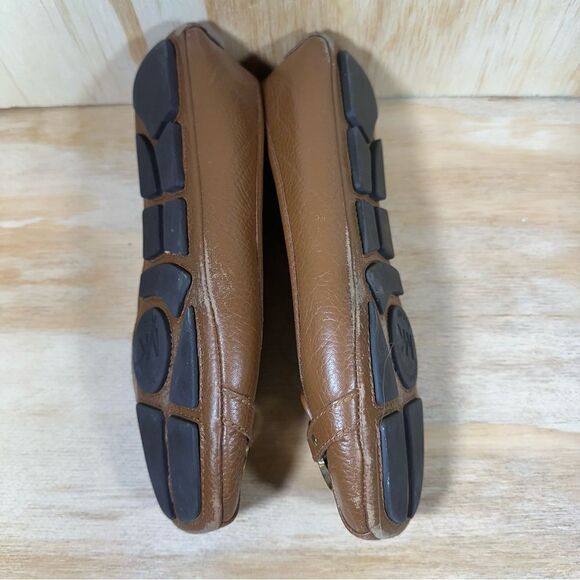 Michael Kors Brown Leather Ballet Flats Women’s Size 9 - Picture 5 of 8